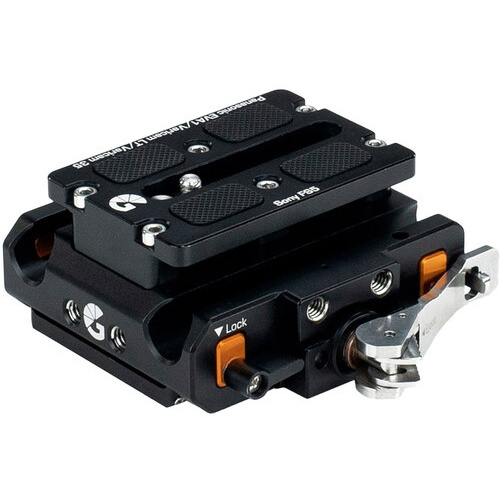 Bright Tangerine LeftField 3 Quick Release Baseplate for Sony FS5 / FS5 II