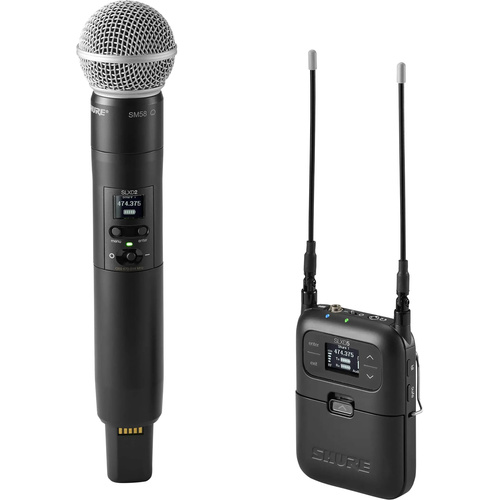 Shure SLXD25/SM58 Wireless Handheld Mic System with SM58 Capsule (H57: 520-564 MHz)