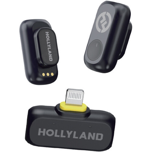 Hollyland LARK A1 Mini Duo 2-Person Wireless Microphone System with Lightning (Space Gray)