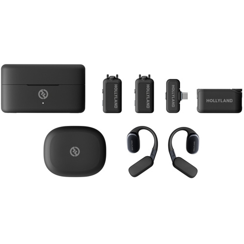 Hollyland LARK MAX 2 Ultimate Combo 2-People Wireless Microphone System (Space Gray)