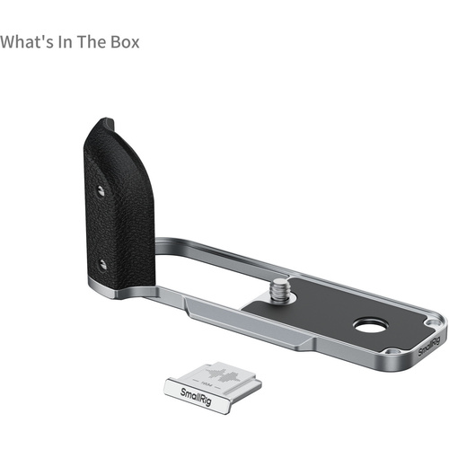 SmallRig 5216 L-Shaped Mount Plate with Silicone Handle for FUJIFILM X half (Silver)