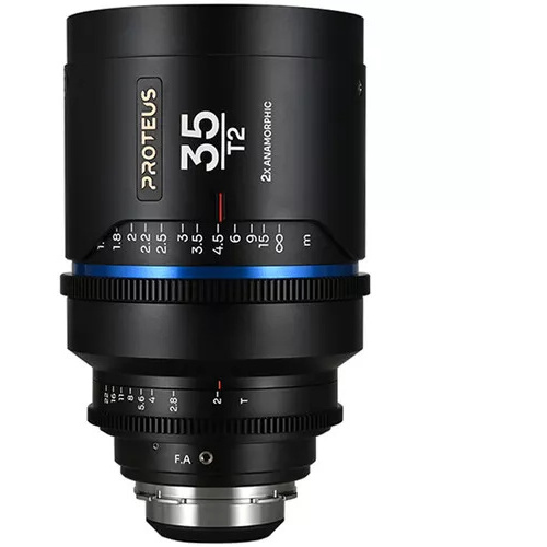 Laowa Proteus 35mm T2.0 2X Anamorphic Lens with EF Adapter (PL Mount, Blue, Metres)