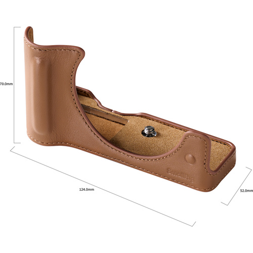 SmallRig 5432 Leather Half Case Kit for Canon EOS R50 V (Brown)