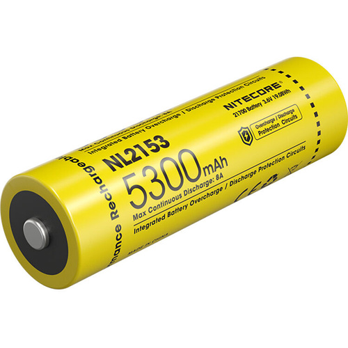 Nitecore NL2153 21700 Rechargeable Lithium Battery (3.6V, 5300mAh)