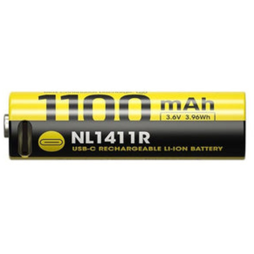 Nitecore NL1411R 14500 1100mAh USB-C Rechargeable Battery