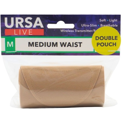 Ursa Live Double Pouch Strap (Medium, Beige)
