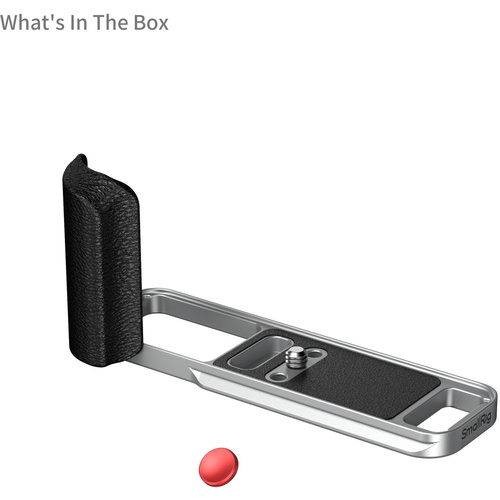 SmallRig 5447 L-Shaped Mount Plate with Silicone Handle for FUJIFILM X-E5 (Silver)