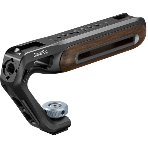 SmallRig 5250 Wooden Top Handle with Cold Shoe Mount