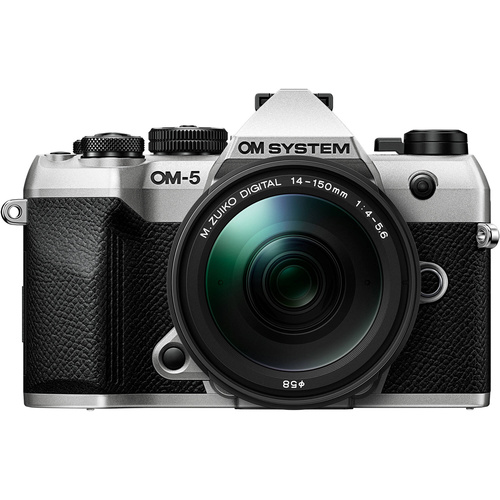 OM SYSTEM OM-5 Mark II Mirrorless Camera with 14-150mm f/4-5.6 II Lens (Silver)