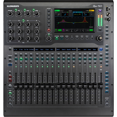 Allen & Heath Qu-5D 36-Channel / 12-Bus Digital Mixer with 16+1 Motorized Faders