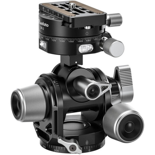 Leofoto G4 Pro 60mm 3-Axis Geared Head with GR-2 Geared Panning Clamp
