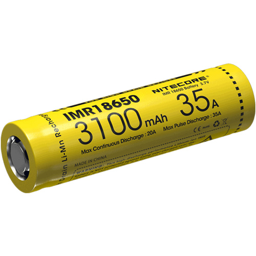 Nitecore IMR18650 High-Drain Battery (3100mAh)