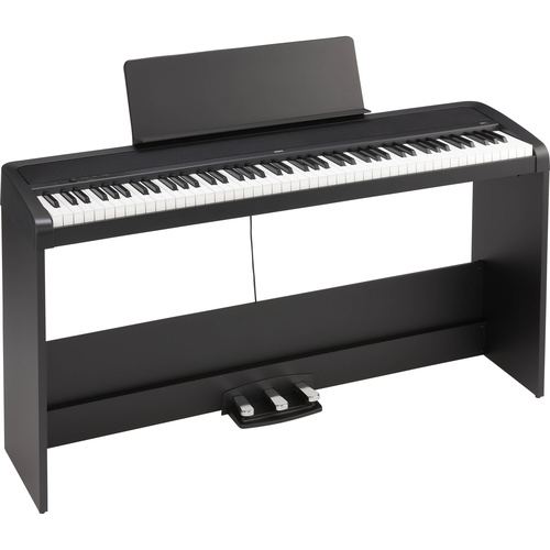 Korg B2+SP 88-Key Digital Piano with Stand and 3-Pedal System (Black)