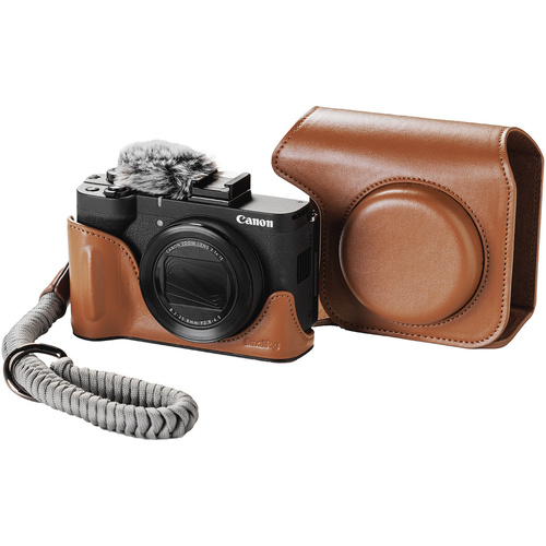 SmallRig 5385 Leather Case Kit for Canon PowerShot V1 (Brown)