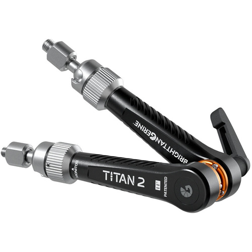 Bright Tangerine Titan Arm 2 (3/8"-16 to 1/4"-20, London Fog Black)