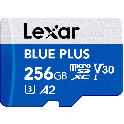 Lexar Blue Plus microSDXC USH-I Card (256GB)