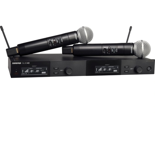 Shure SLXD24D/SM58 Dual Wireless System With 2 Handheld Transmitters (H57)