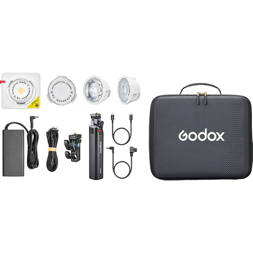 Godox ML100R RGB Portable LED Light Kit (36 Degree Lens & Battery Grip)