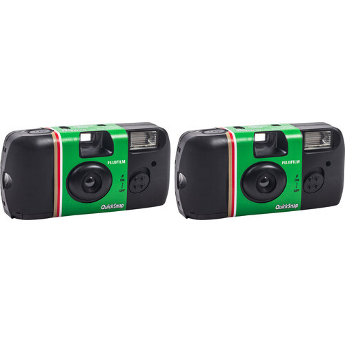 FujiFilm QuickSnap Flash 400 One-Time-Use Disposable Camera (27 Exposures, 2-Pack)