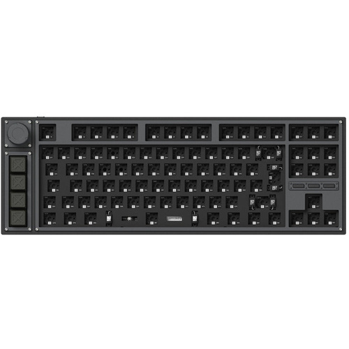 Keychron L3-B1 Lemokey L3 QMK/VIA Wireless Custom Mechanical Keyboard (Carbon Black, Barebone Knob)