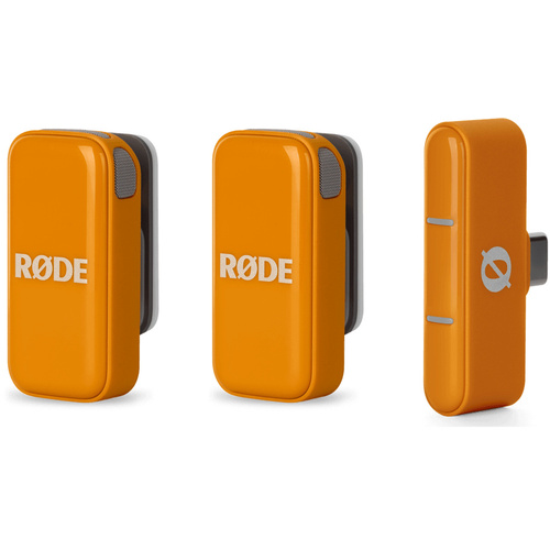 RODE Wireless Micro Ultra-Compact Wireless Microphone (USB-C, Orange)