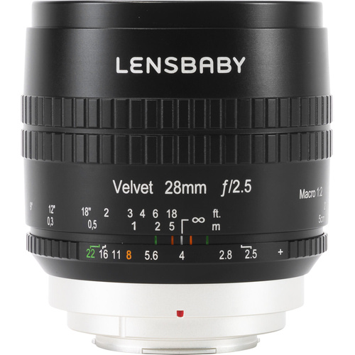 Lensbaby Velvet 28mm f/2.5 Lens (Sony E, Black)