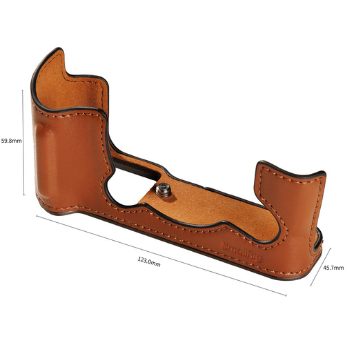 SmallRig 5670 Leather Half Case Kit for FUJIFILM X-T30 / X-T30 II / X-T30 III (Brown)