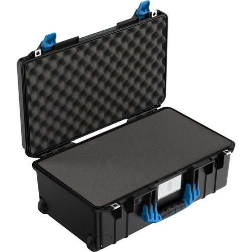 Pelican 1535 Air Wheeled Carry-On Hard Case (Black/Blue, With Foam)