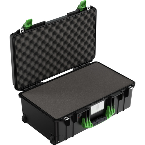Pelican 1535 Air Wheeled Carry-On Hard Case (Black/Lime, With Foam)