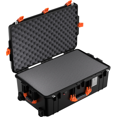 Pelican 1595 Air Case (Black/Orange, With Foam)