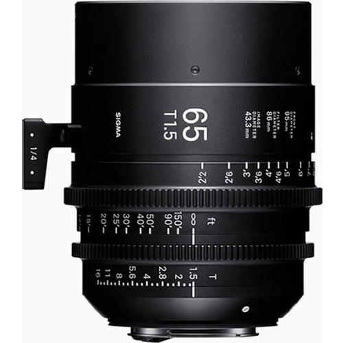 Sigma 65mm T1.5 FF High-Speed Cine Prime Lens (Canon EF, Feet)