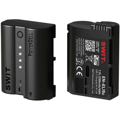 SWIT PowerCell EN-EL15C Rechargeable Lithium-Ion Battery for Nikon Cameras
