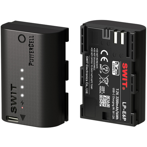 SWIT PowerCell LP-E6P Rechargeable Lithium-Ion Battery for Canon Cameras