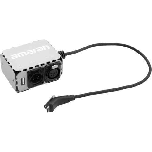 amaran USB-C to 5-Pin DMX In & Out Adapter