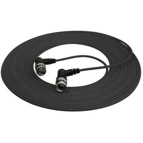 Kondor Blue Ultra-Thin 6G-SDI Right-Angle BNC Cable (7.5m, Raven Black)