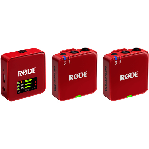 RODE Wireless GO Compact Wireless Microphone System (Gen 3, Red)