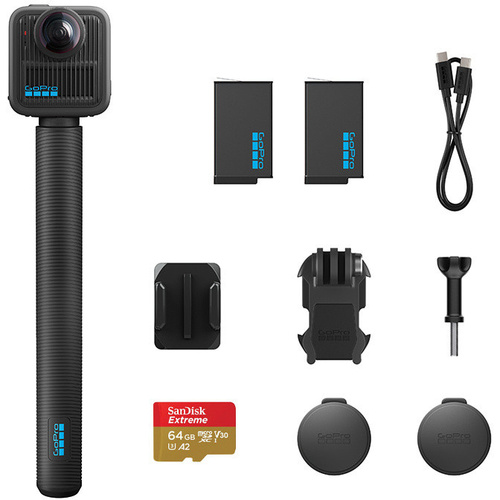 GoPro MAX 2 360 Action Camera with Accessories Bundle