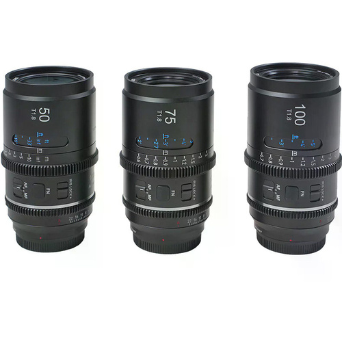 SIRUI Astra 50mm, 75mm & 100mm T1.8 1.33x Full-Frame AF Anamorphic Cine Lens 3-Lens Kit (Sony E, Neutral Flare)
