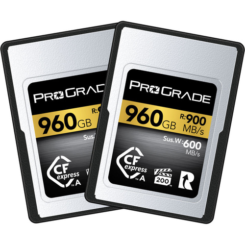 ProGrade Digital 960GB CFexpress 2.0 Type A Gold Memory Card (2-Pack)
