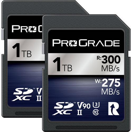ProGrade Digital 1TB UHS-II SDXC Iridium Memory Card (2-Pack)