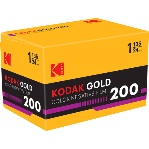 Kodak Eastman GOLD 200 Color Negative Film (35mm Roll Film, 24 Exposures)