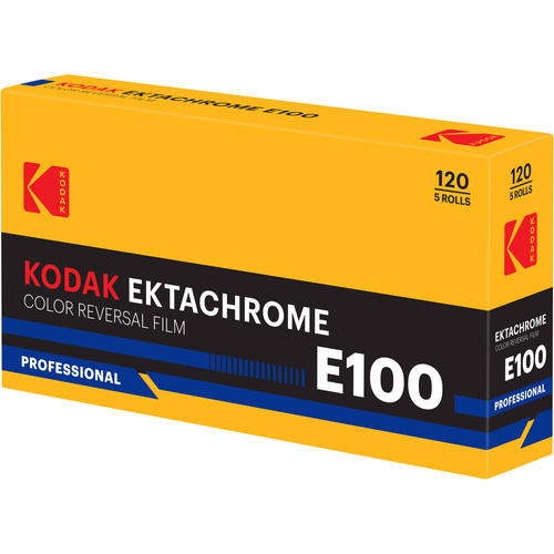 Kodak Eastman Professional Ektachrome E100 Color Transparency Film (120 Roll Film, 5-Pack)