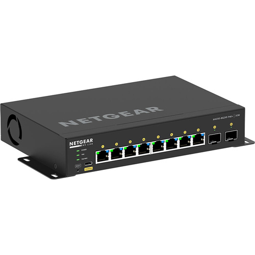 Netgear AV Line M4250-8G2XF-PoE+ 8-Port Gigabit PoE+ Compliant Managed Switch