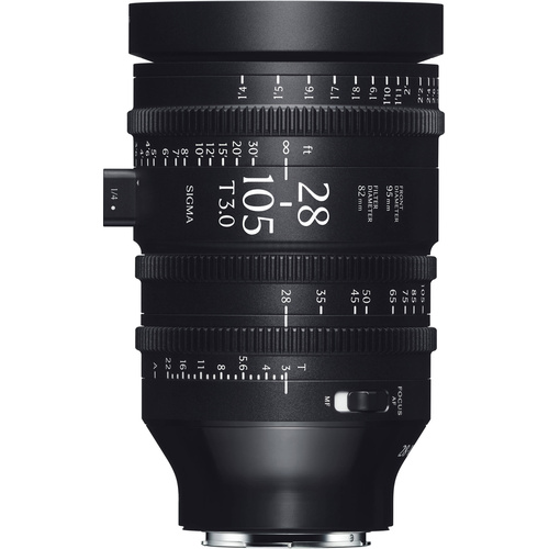 Sigma 28-105mm T3 FF Cine Zoom Lens with AF (L-Mount, Feet)