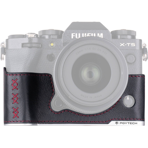 PGYTECH Leather Camera Case for FUJIFILM X-T5 (Midnight Black)