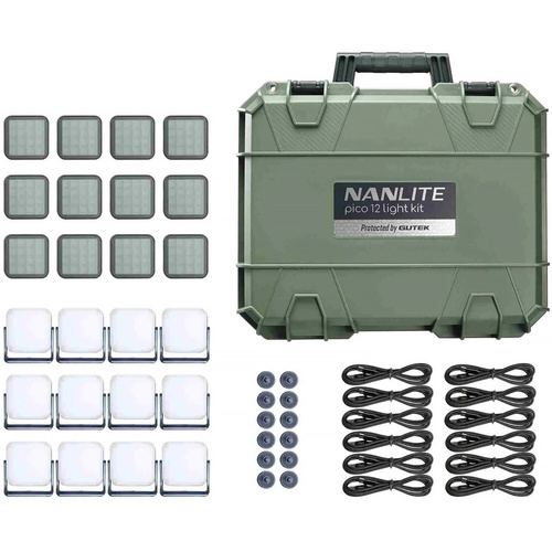 Nanlite Pico LED Mini Pocket Light 12-Light Kit (Midnight Blue)