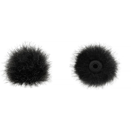 Bubblebee Industries The Windbubble PRO Fur Windscreen for Omni Lavalier Mics (Black, XS, 2-Pack)