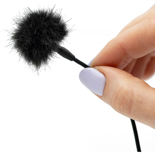 Bubblebee Industries The Windbubble PRO Fur Windscreen for Omni Lavalier Mics (Black, XS, Single)