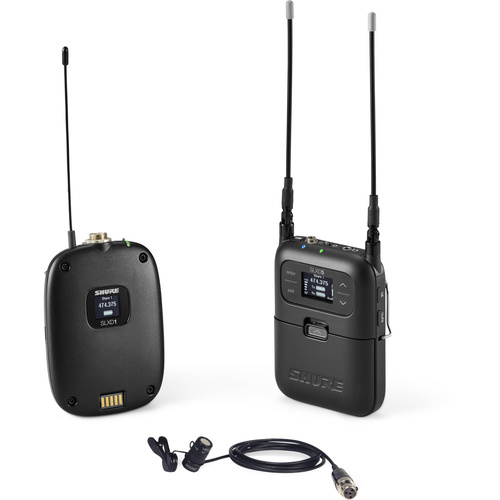 Shure SLXD15/85 Digital Camera-Mount Wireless Cardioid Lavalier Mic System (H58: 520 to 608 MHz)