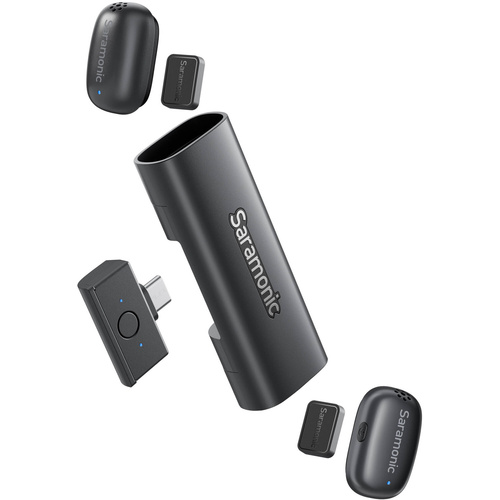 Saramonic AIR-SE-01 2-Person Ultra-Mini Wireless Microphone System with USB-C Receiver (2.4 GHz)